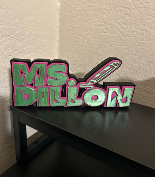 Personalized Bubble Nameplate